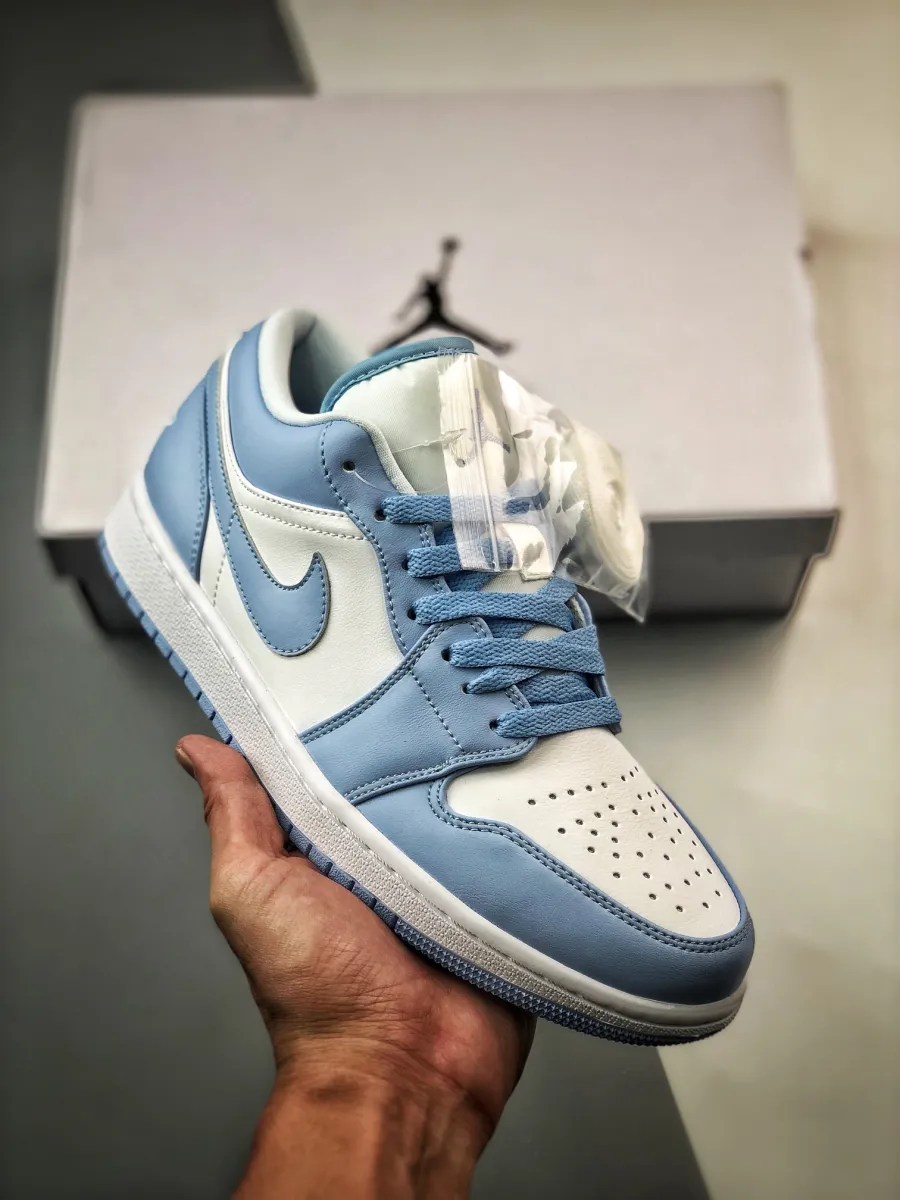 Air Jordan 1 Low Aluminum DC0774-141 Blue Jordans 1 Low
