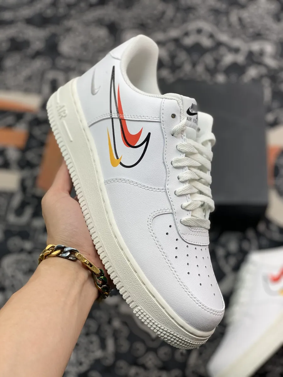 Nike Air Force 1 Low Multi-Swooshes White - nike air force multi