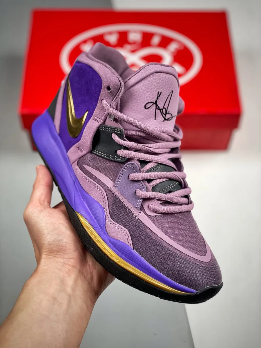 Nike Kyrie 8 Purple Black Glod #kyrie shoes black