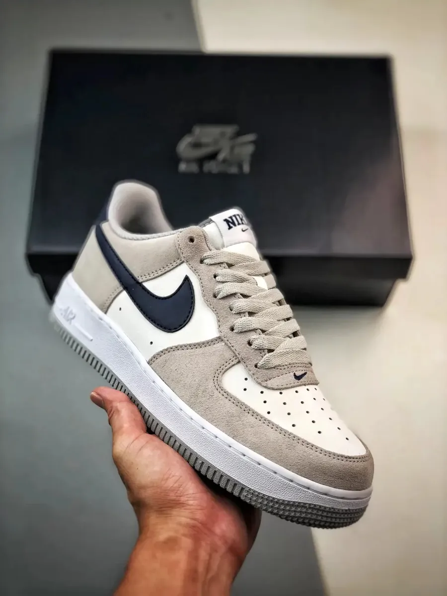 Georgetown 1s On Feet - Nike Air Force 1 Low Georgetown Grey/Navy FD9748-001