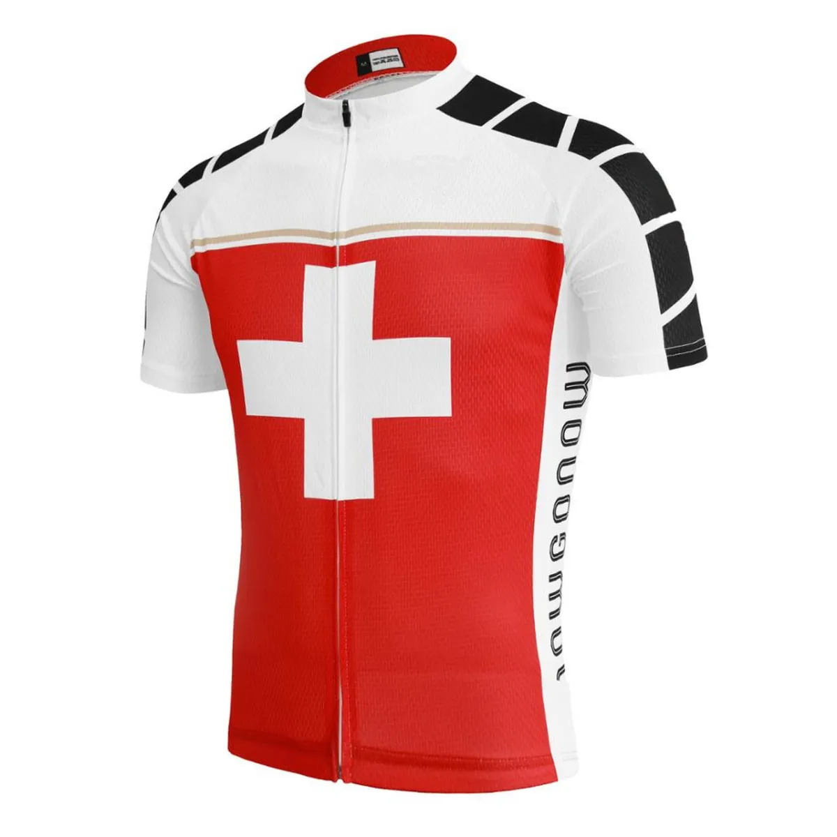 Switzerland Flag Men's Cycling Jerseys Red White Online