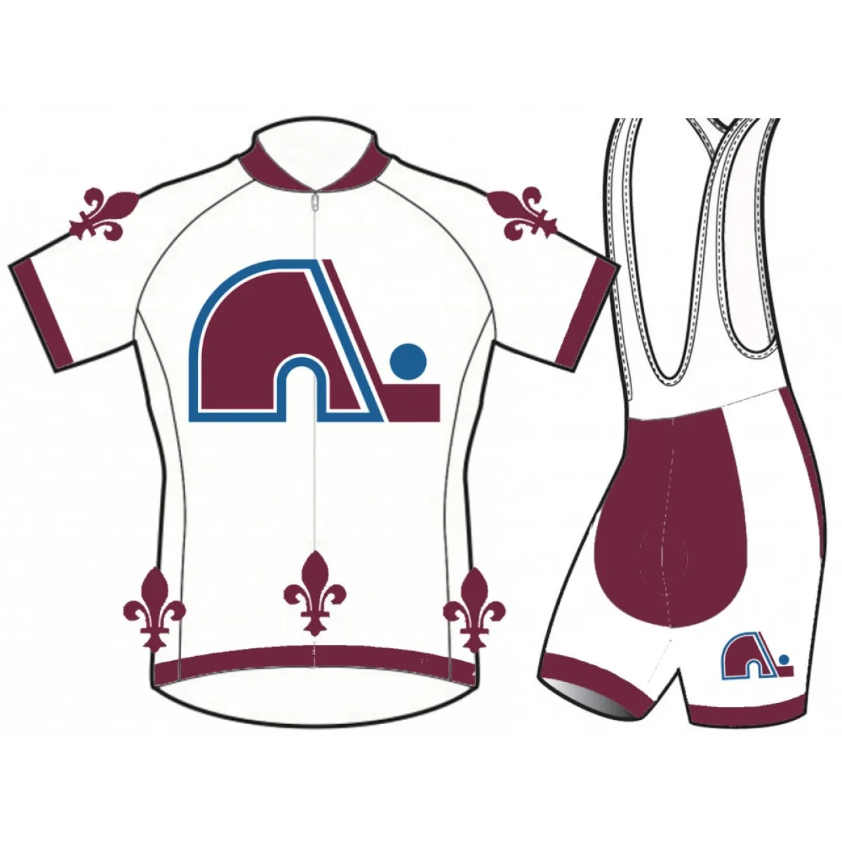 NHL Colorado Avalanche Cycling Jerseys Bib Shorts Z-1905768