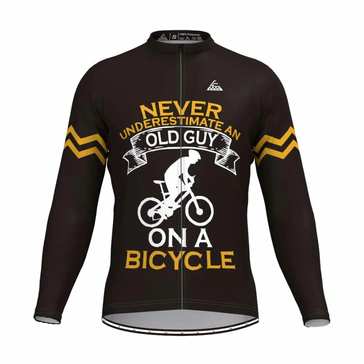 Old Guy On A Bicycle Long Sleeve Cycling Jersey To Buy