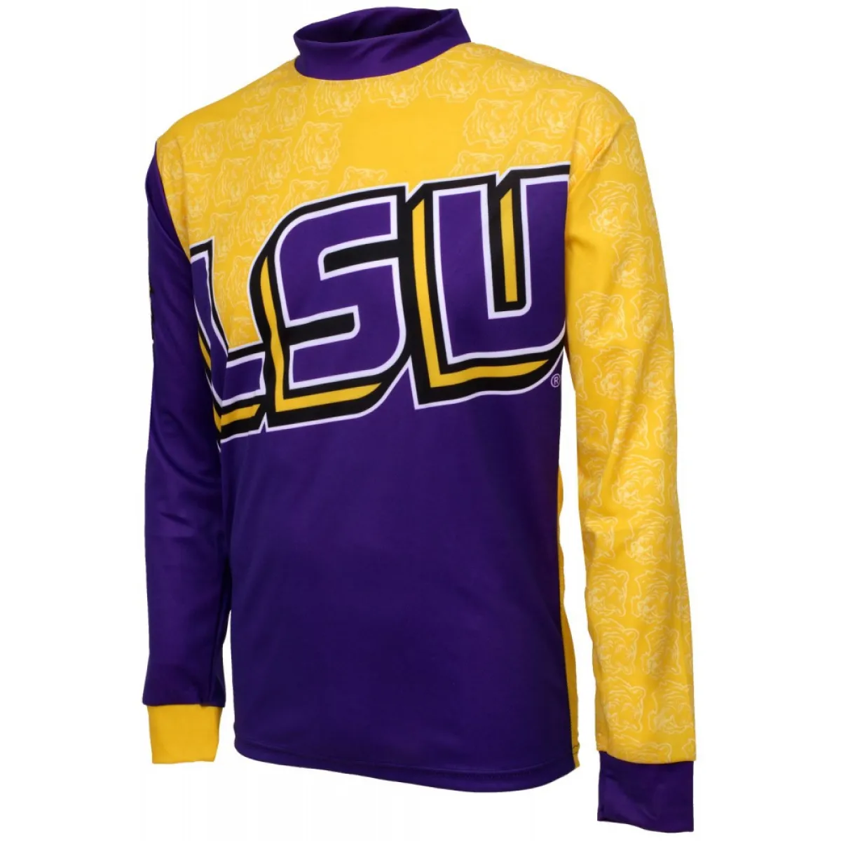 NCAA LSU Tigers Mountain Long Sleeve MTB Bike Cycling Jerseys