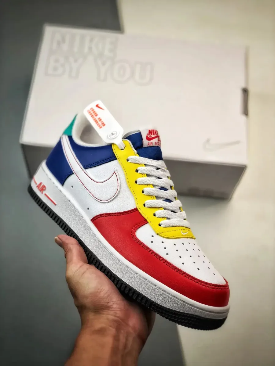 Nike Air Force 1 Low "Rubik’s Cube" White/Red-Blue