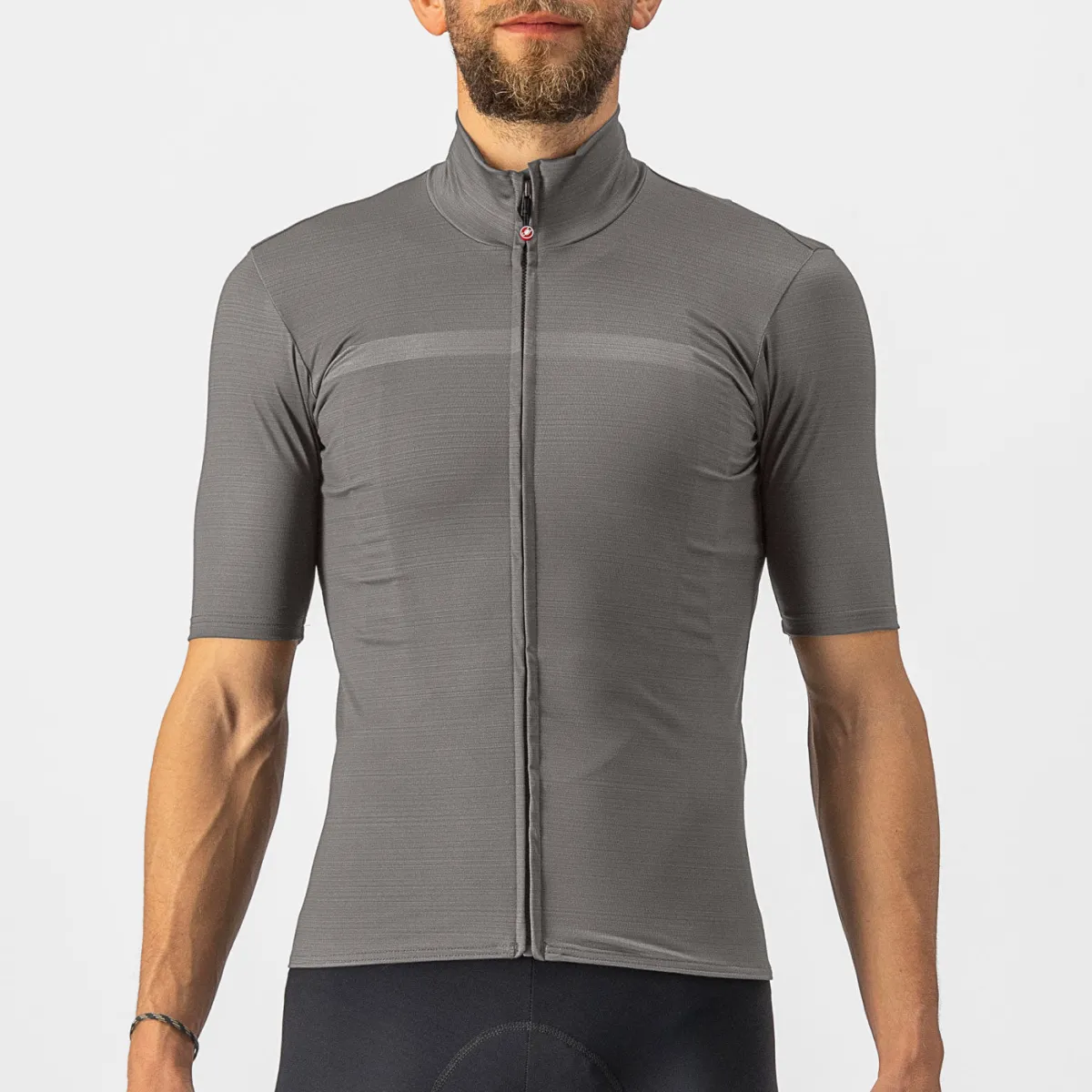 Castelli Pro Thermal Mid Jersey - Light Grey Restock