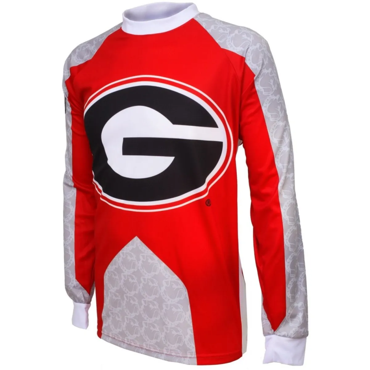 NCAA UGA University of Georgia Bulldogs Mountain Long Sleeve MTB Bike Cycling Jerseys