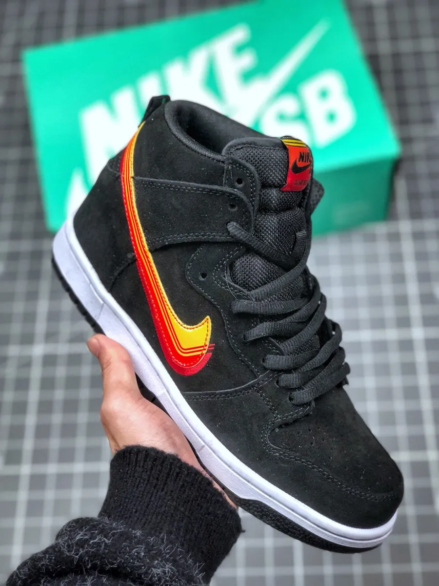 Nike SB Dunk High'Truck It' Black/University Gold-Team Orange truck it dunk