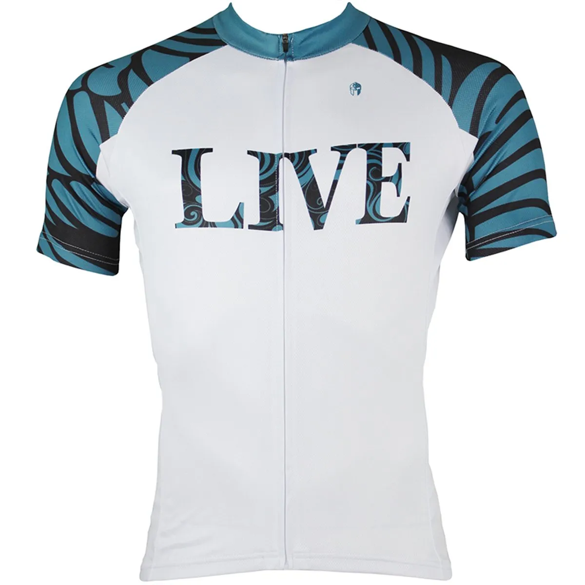 ILPALADINO LIVE & SPRINT Men's Green/Red Cycling Mountain Bike Shirt Jersey Bike Shirt MTB Mountain Biking Outdoor Comfortable Riding Clothes NO.141