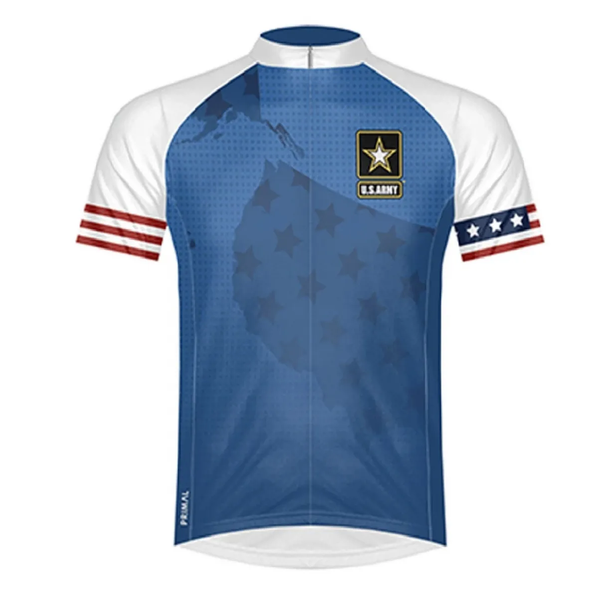 Primal Wear U.S. Army Home Front Sport Cut Full Zip Short Sleeve Cycling Jersey #Army Cycling Jersey HMEFJ20M-M