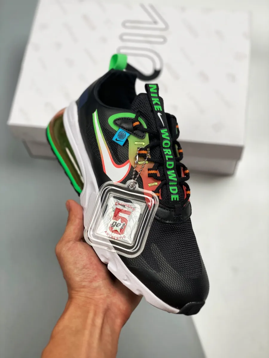 Nike Air Max 270 React 'Worldwide' Black CK6457-001 nike air max 270 react worldwide