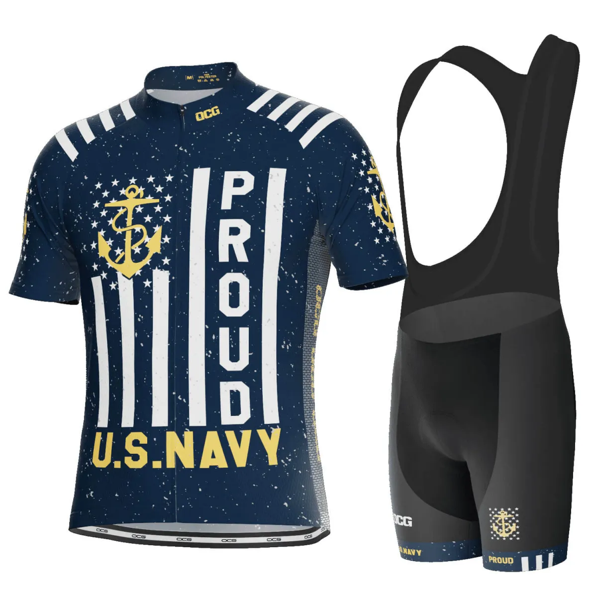Men's US Navy Proud Short Sleeve Cycling Kit #Us Navy Cycling Jersey