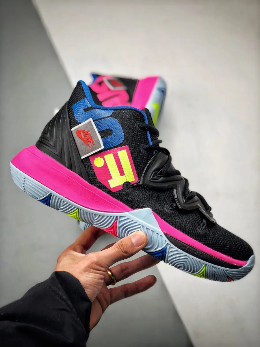 Nike Kyrie 5 'Just Do It' Black/Volt-Hyper Pink AO2918-003 kyrie 5 pink