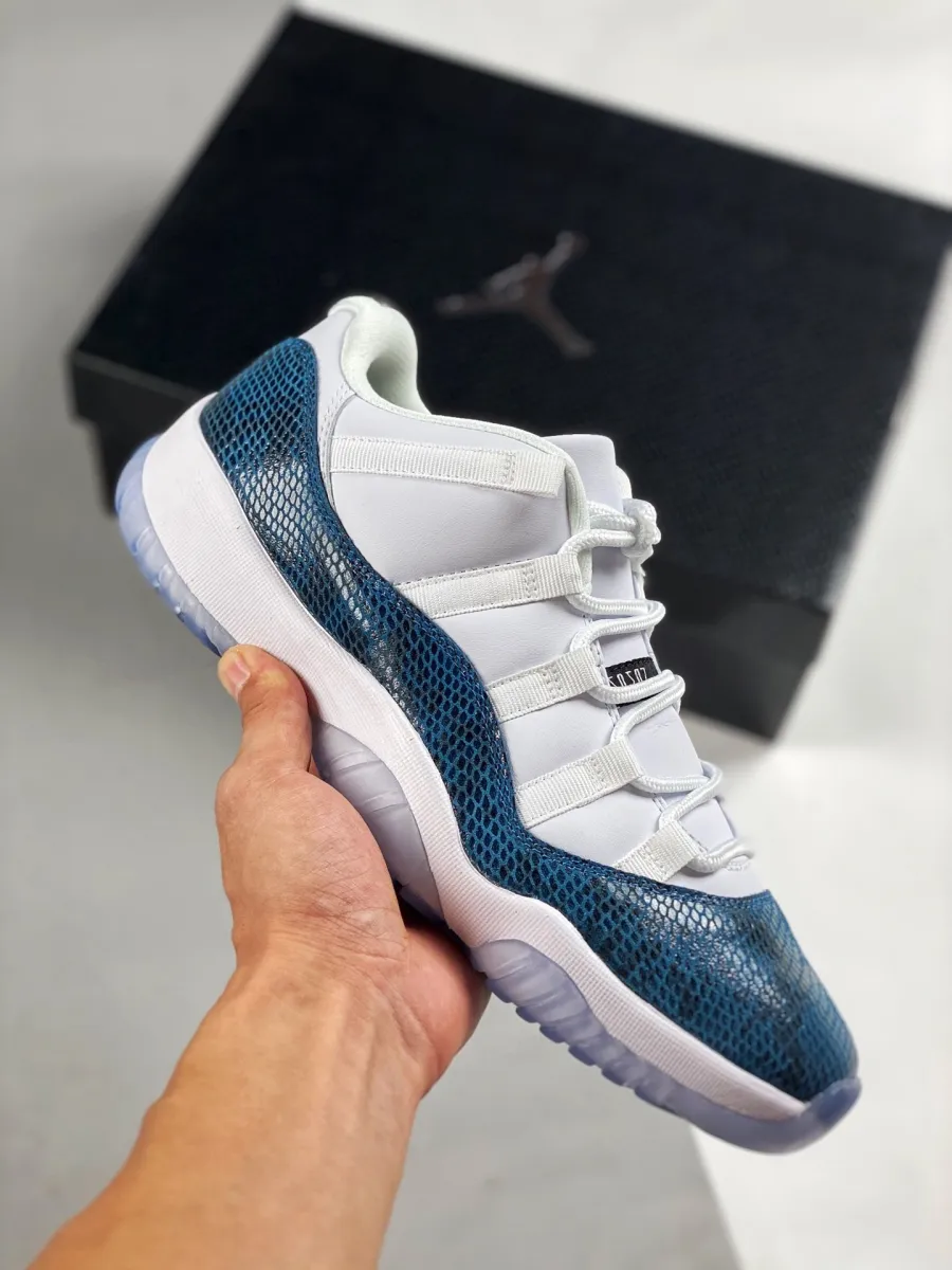 Jordan 11 Low Blue Snakeskin CD6846-102 / jordan 11 lows snakeskin
