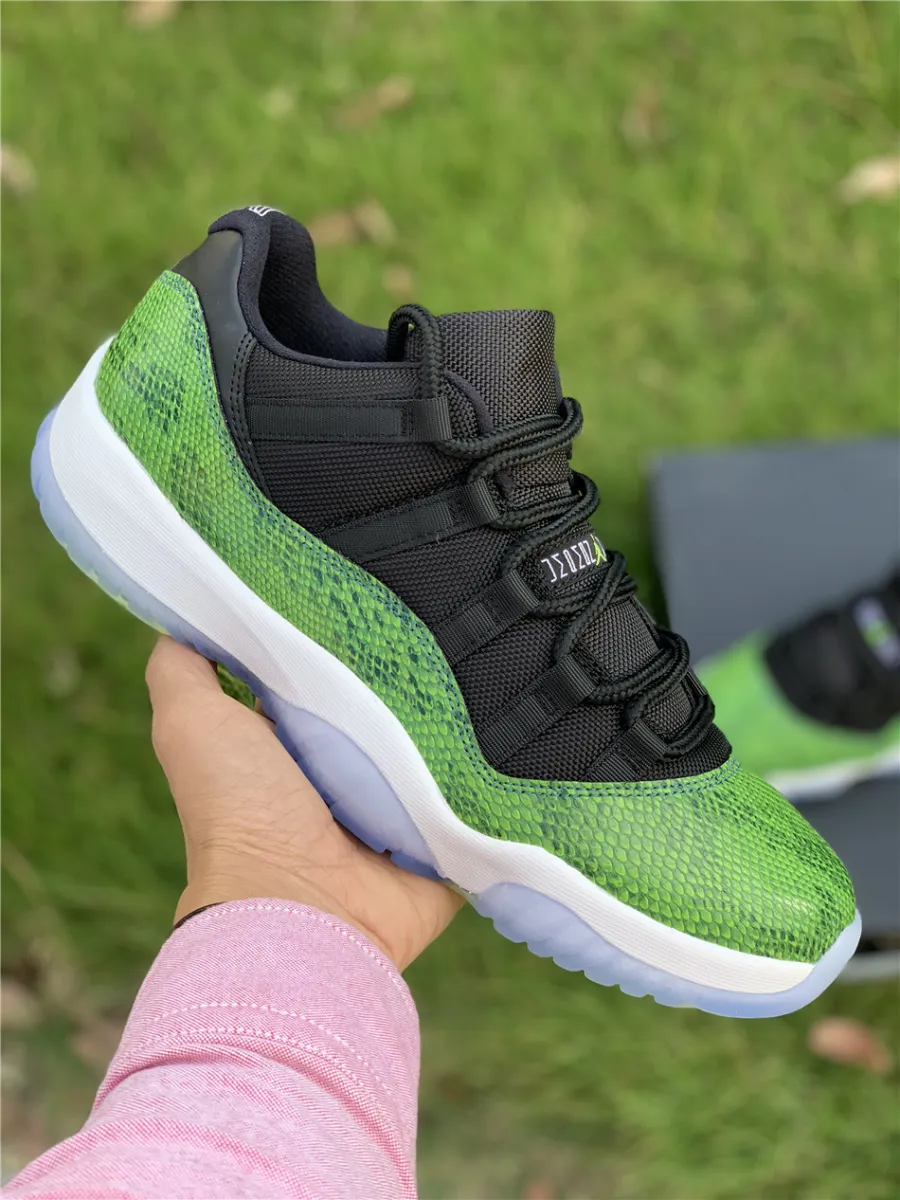 Air Jordan 11 Retro Low Black/Nightshade-White-Volt 528895-033 - air jordan 11 retro low black nightshade white volt ice