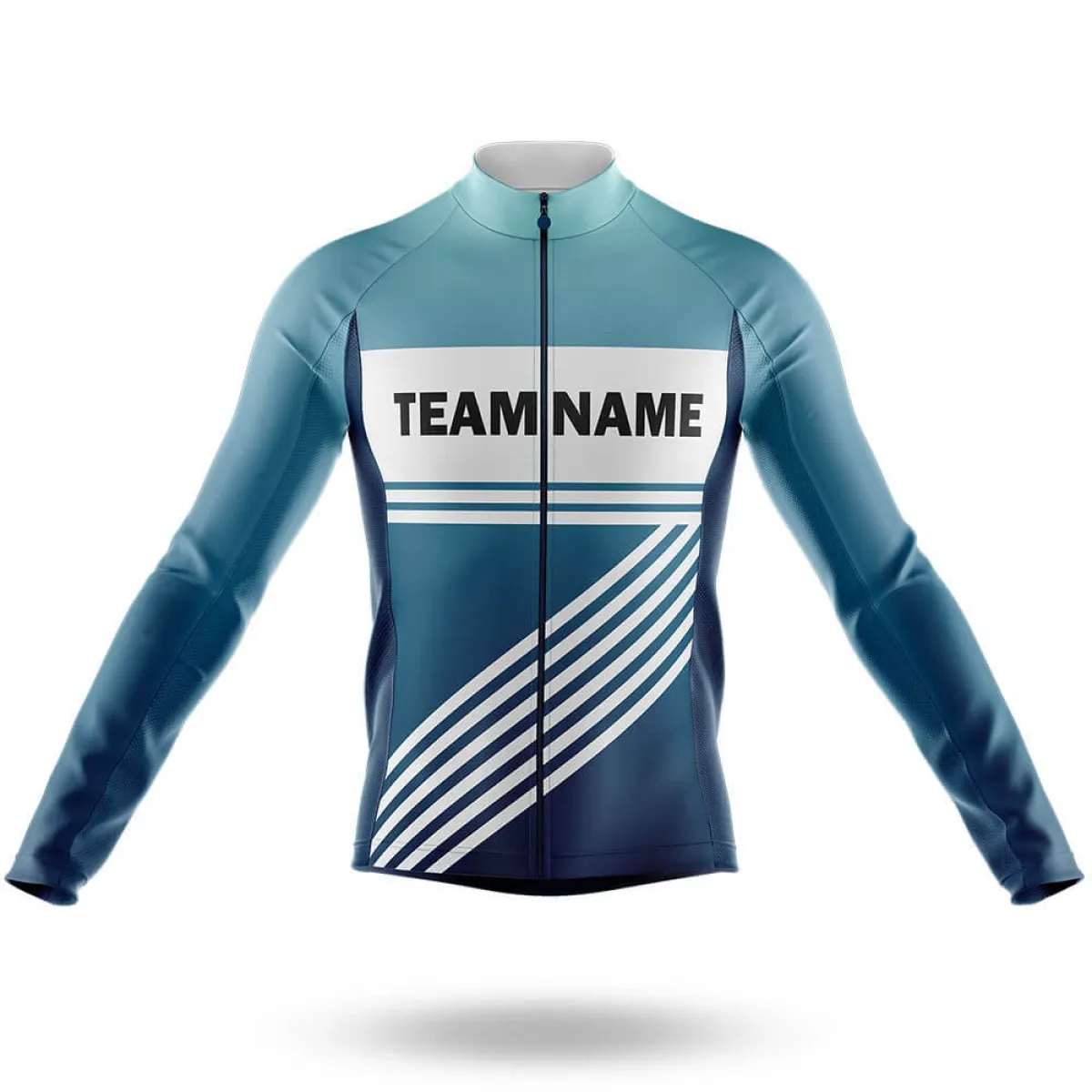 Custom Team Name S3 Blue - Men's Cycling Kit / Long Sleeve Jersey