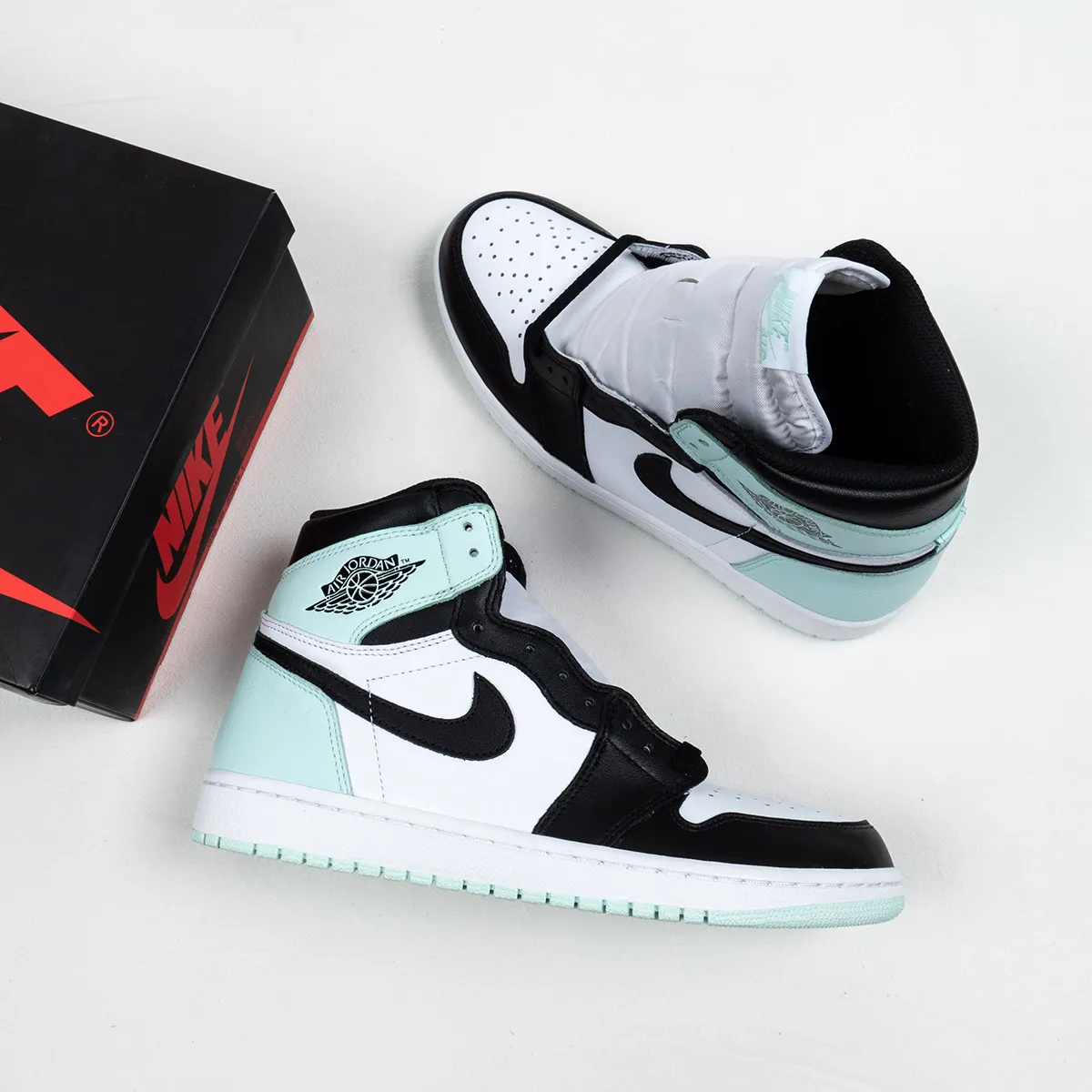 Air Jordan 1 Retro High OG NRG White/Igloo-Black #jordan igloo