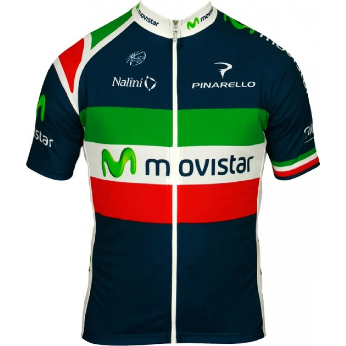 MOVISTAR italienischer Meister 2012 Radsport-Profi-Team Short Sleeve Jersey