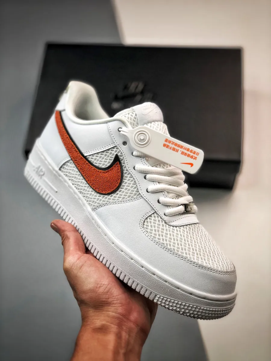 Nike Air Force 1 Low 'Basketball Swooshes' Sail/Orange Trance / orange vans mens