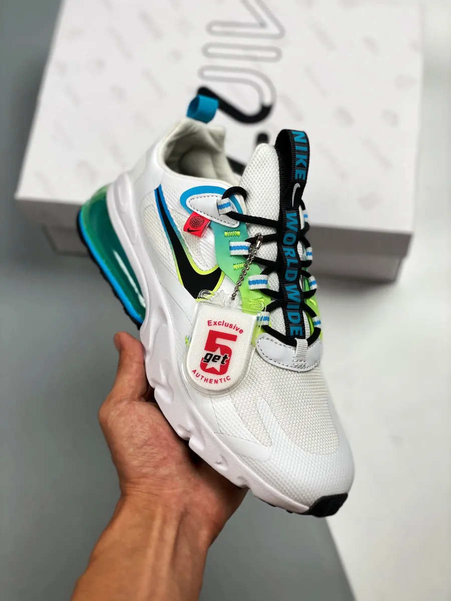 Nike Air Max 270 React 'Worldwide Pack' White Green CK6457-100 - nike air max 270 react worldwide
