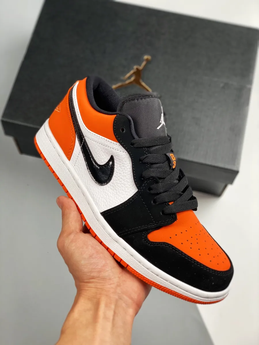Air Jordan 1 Low 'Shattered Backboard' White/Black-Starfish - air jordan 1 low shattered backboard starfish