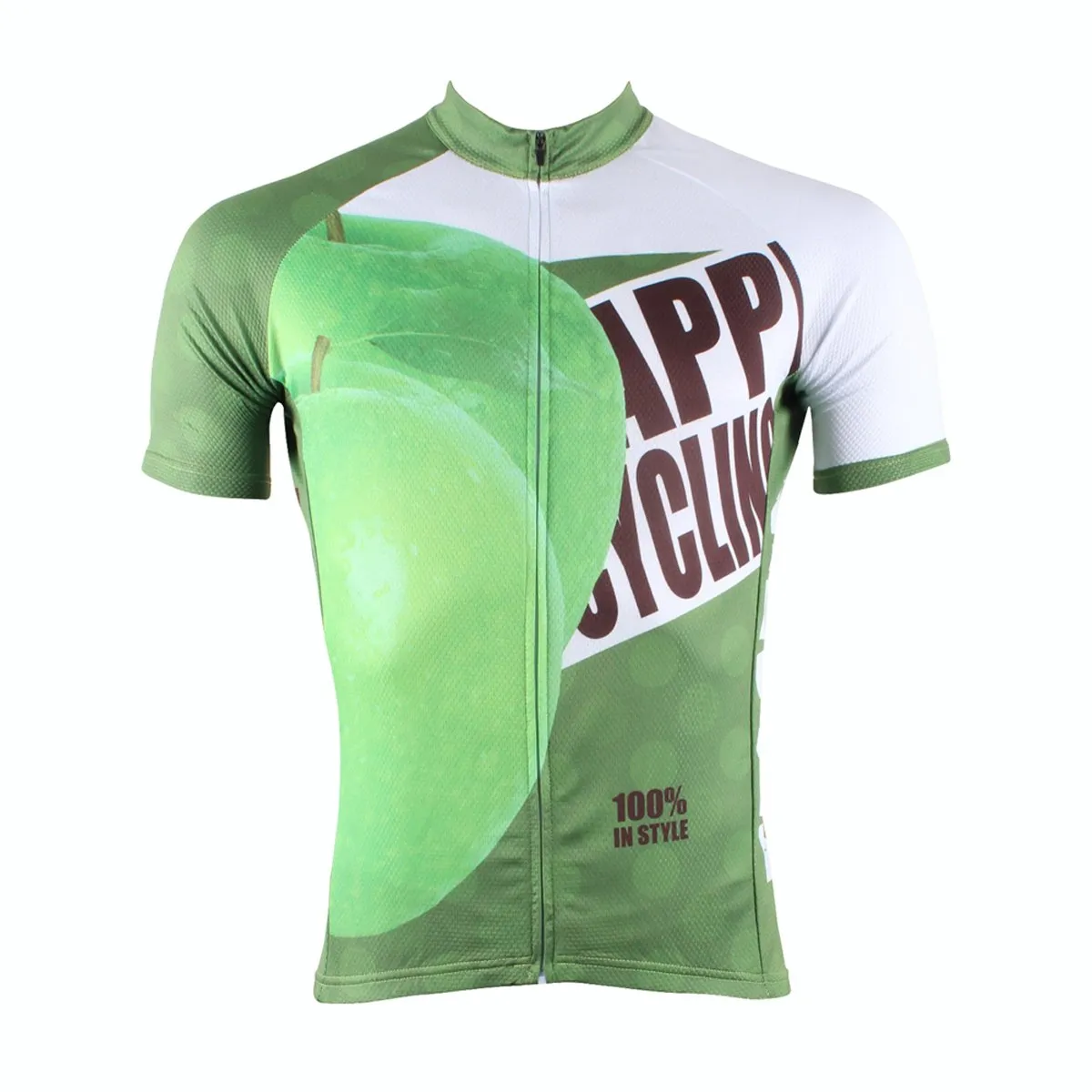 Happy Cycling Summer Fruit Green Apple Men's Short-Sleeve Cycling Jersey Suit NO.175