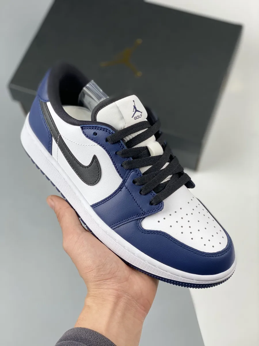 Air Jordan 1 Low Golf White/Black-Midnight Navy DD9315-104 / jordan golf navy
