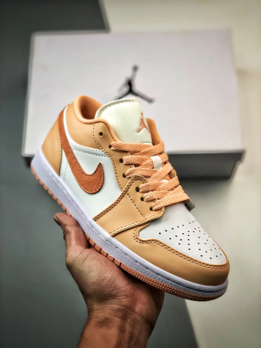 Air Jordan 1 Low Sunset Haze/Bright Citrus-White / jordan 1 bright citrus