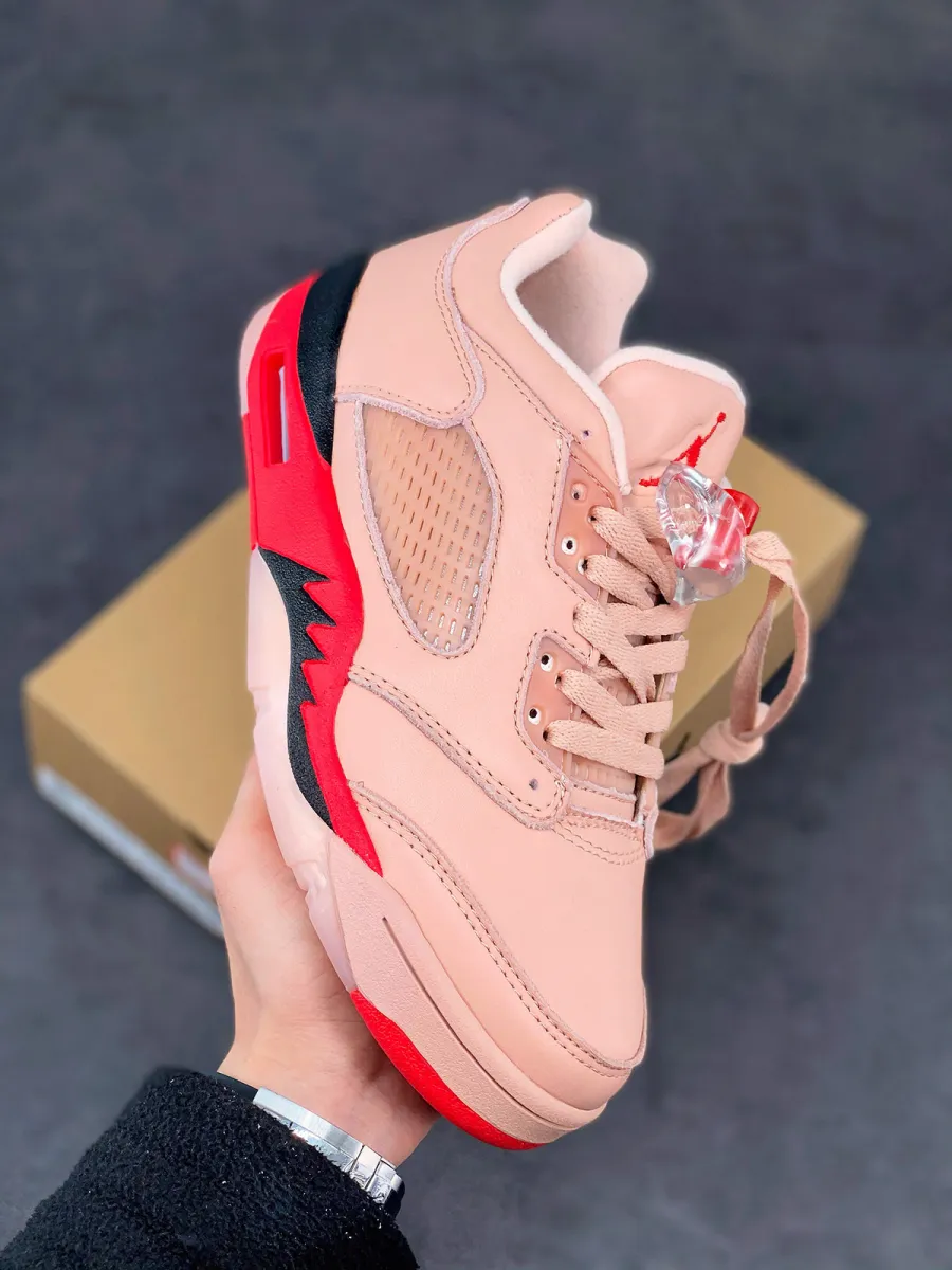 Air Jordan 5 Low Arctic Orange/Siren Red-Black / red and black 5