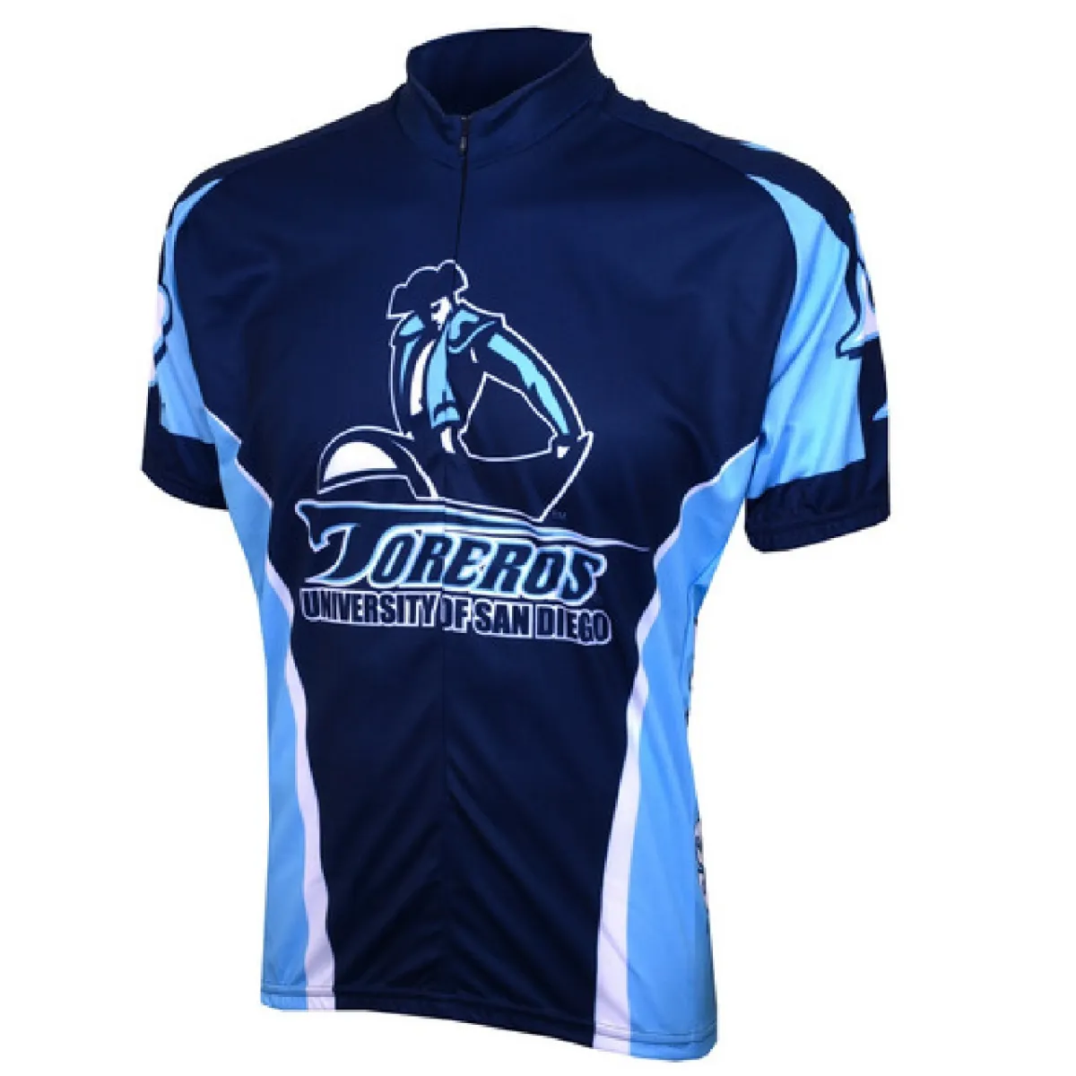University of San Diego 3/4 zip Men's Short Sleeve Cycling Jersey