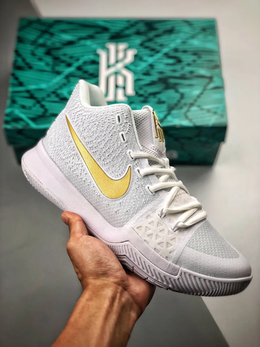 Nike Kyrie 3 White/Metallic Gold