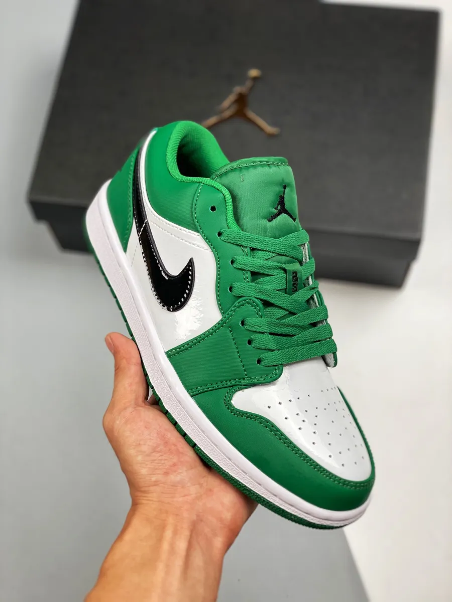 Air Jordan 1 Retro Low 'Pine Green' Unisex 553558-301 Pine Green/Black-White AJ1 / green jordan 1 low