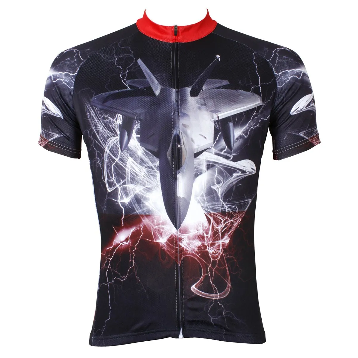Ilpaladino Flash Airplane Men's Breathable Short-Sleeve Cycling Jersey Bicycling Shirts Summer Quick Dry Sport Wear NO.539