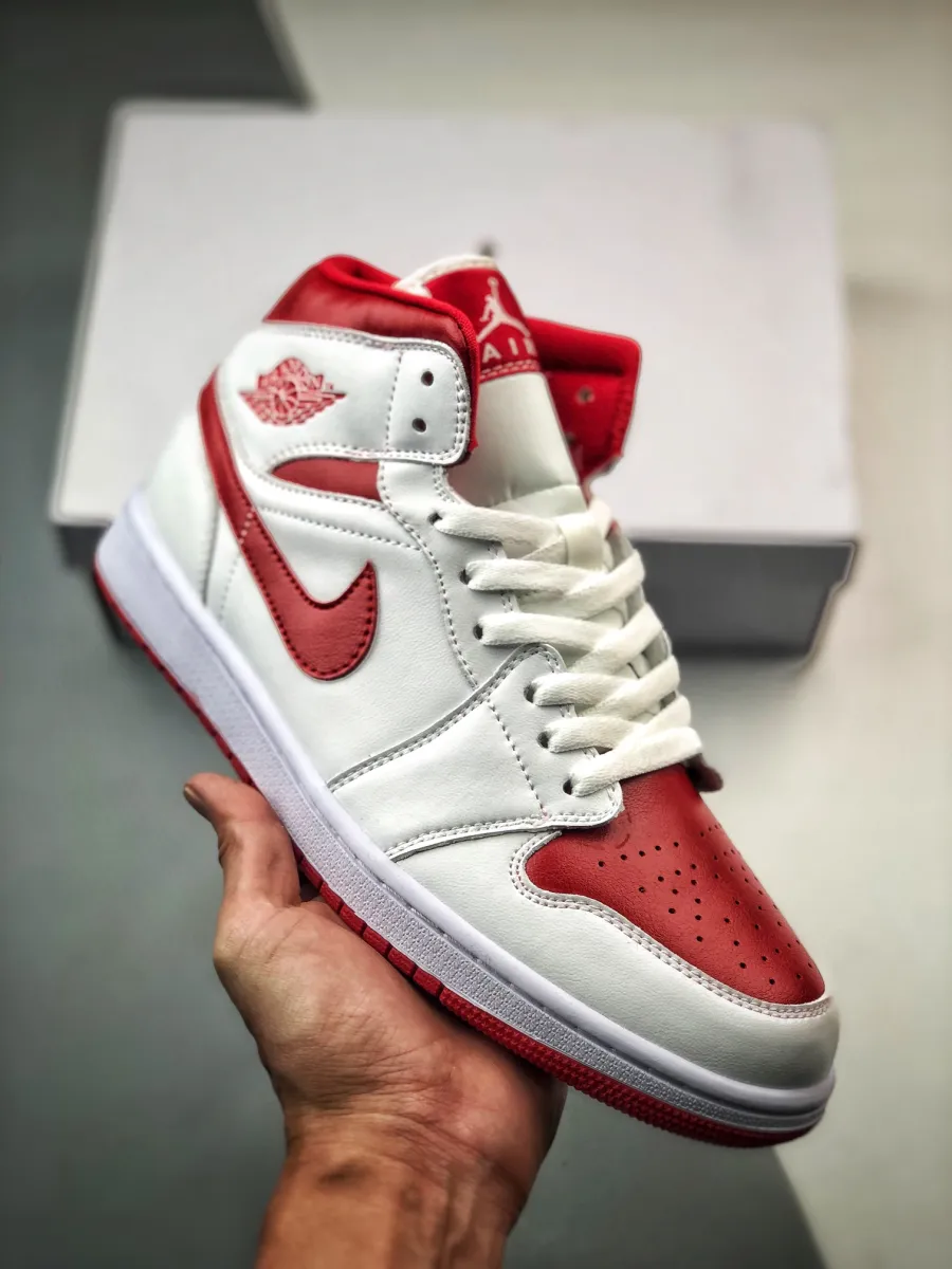 Air Jordan 1 Mid Red Toe BQ6472-161 / jordan 1 mid se pomegranate