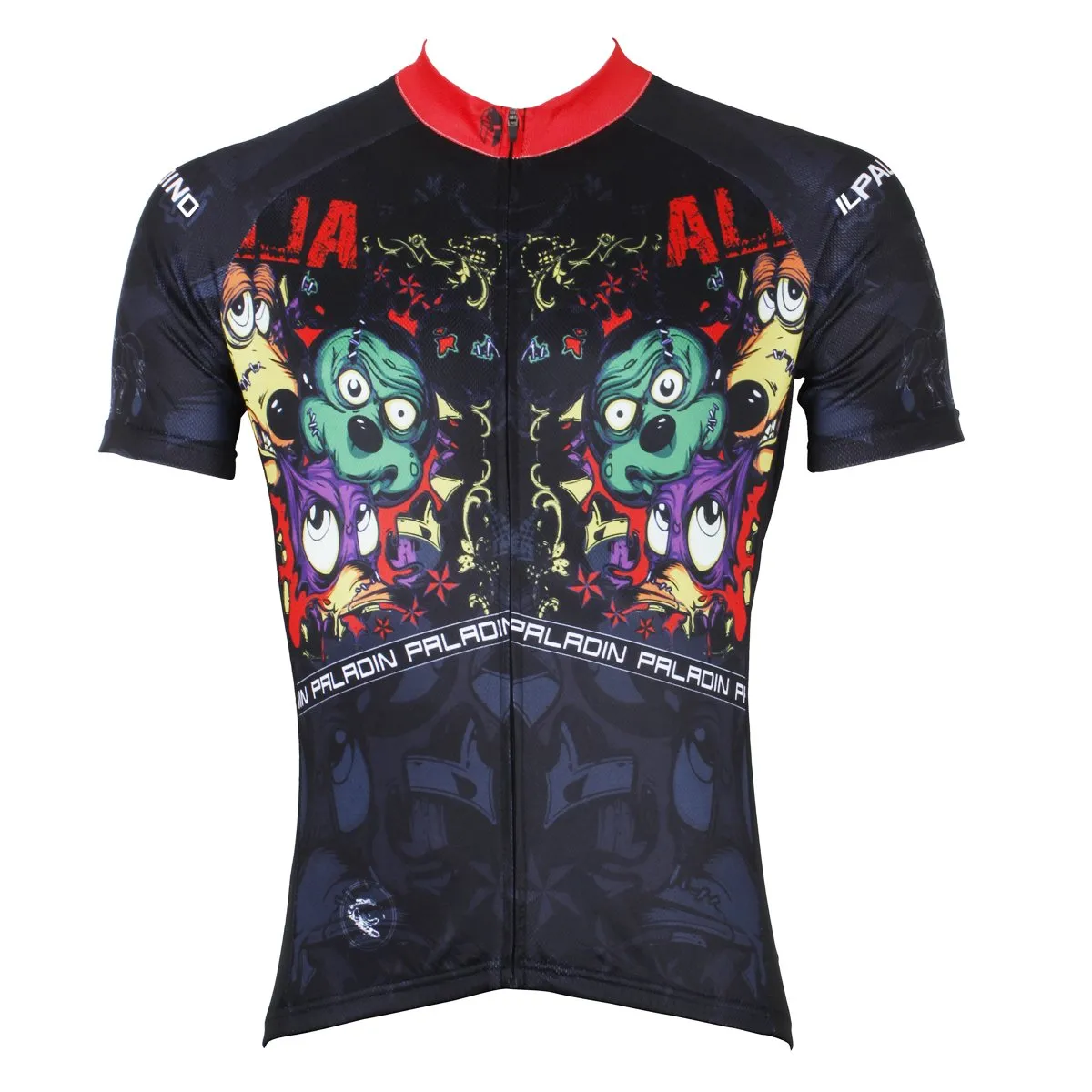 Ilpaladino Horror Mickey Mouse Men's Breathable Quick Dry Short-Sleeve Cycling Jersey Bicycling Shirts Summer Sport Upper Wear NO.528