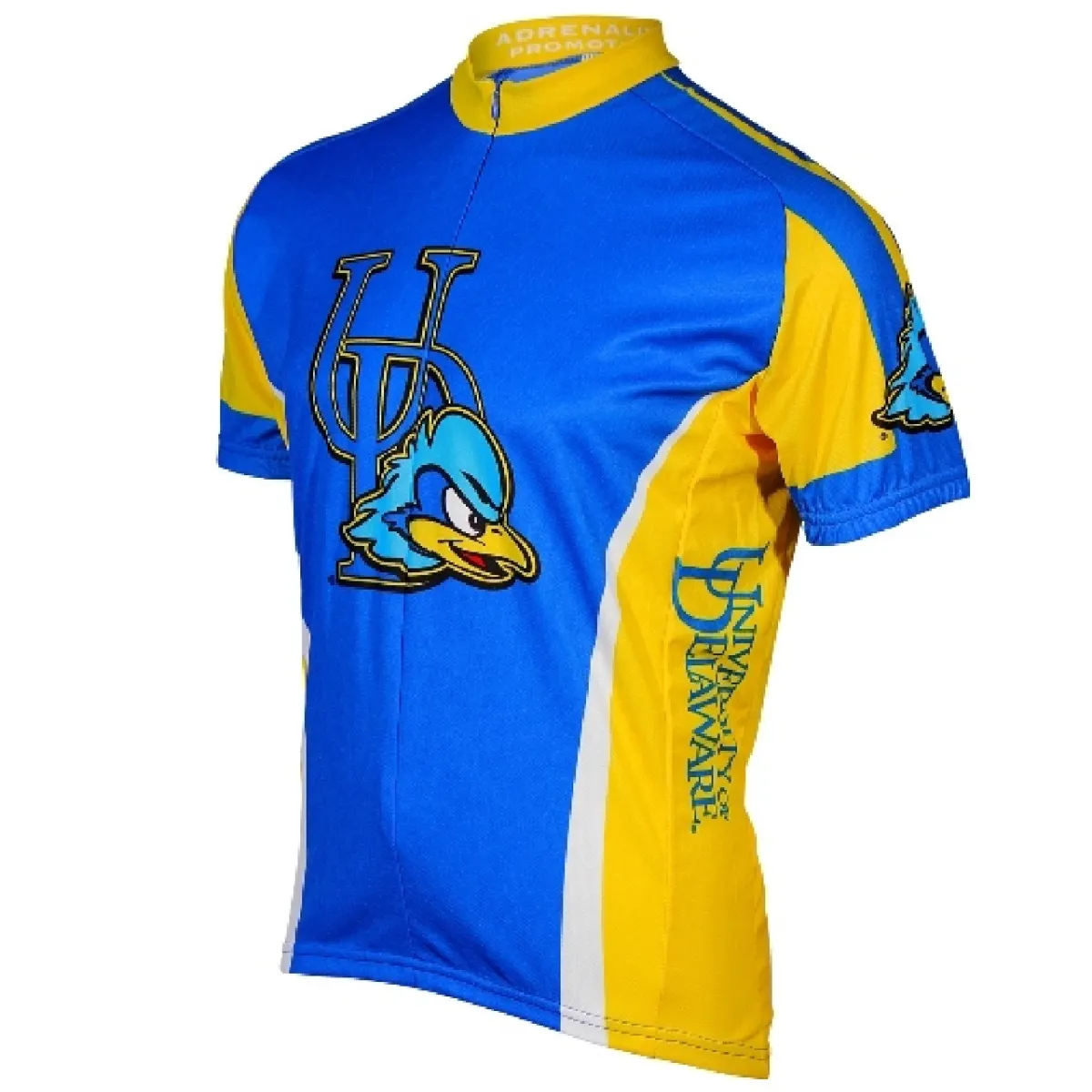 University of Delaware Blue Hens 3/4 zip Men's Short Sleeve Cycling Jersey