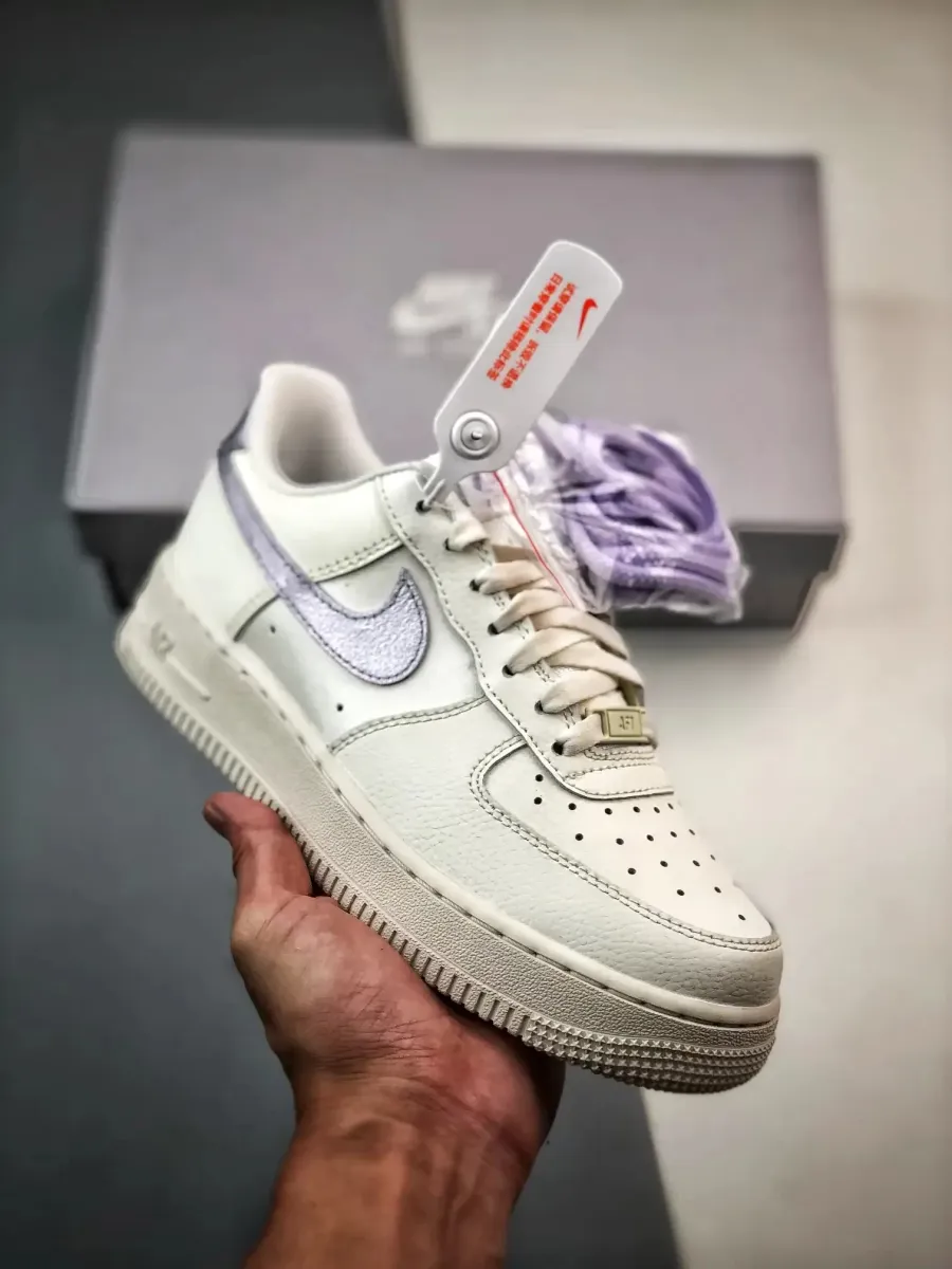 Nike Air Force 1 Low Metallic Purple DV7470-100 / purple and teal air force ones