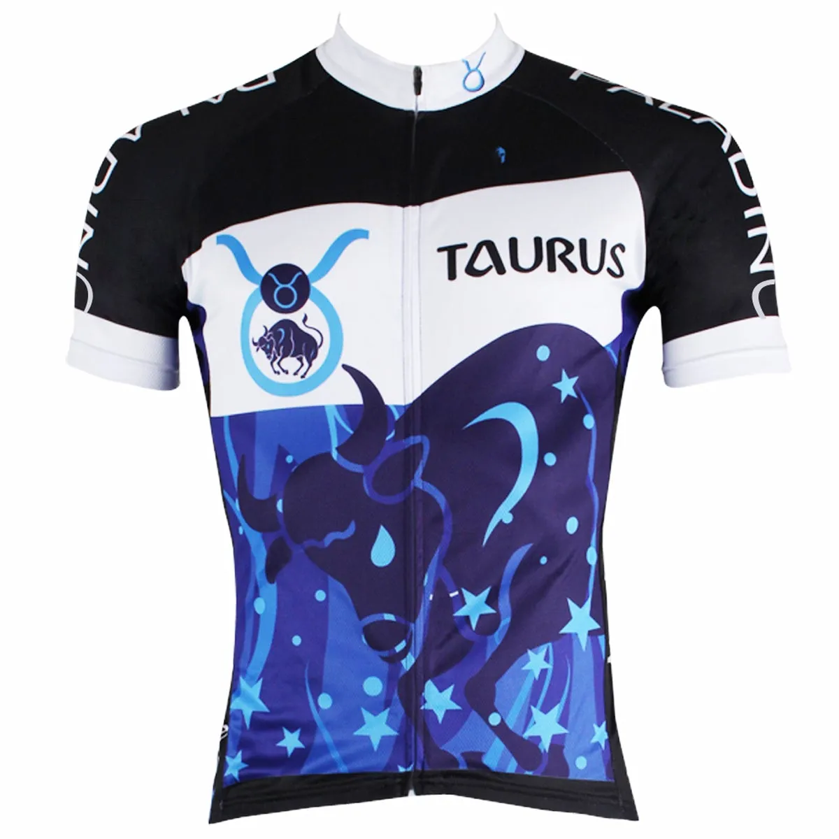 Ilpaladino Constellation Series 12 Horoscopes Taurus Persistence Man's Short-sleeve Cycling Jersey Team Pro Cycle Jacket T-shirt Summer Spring Clothes Leisure Sportswear Apparel Signs of the Zodiac NO.261