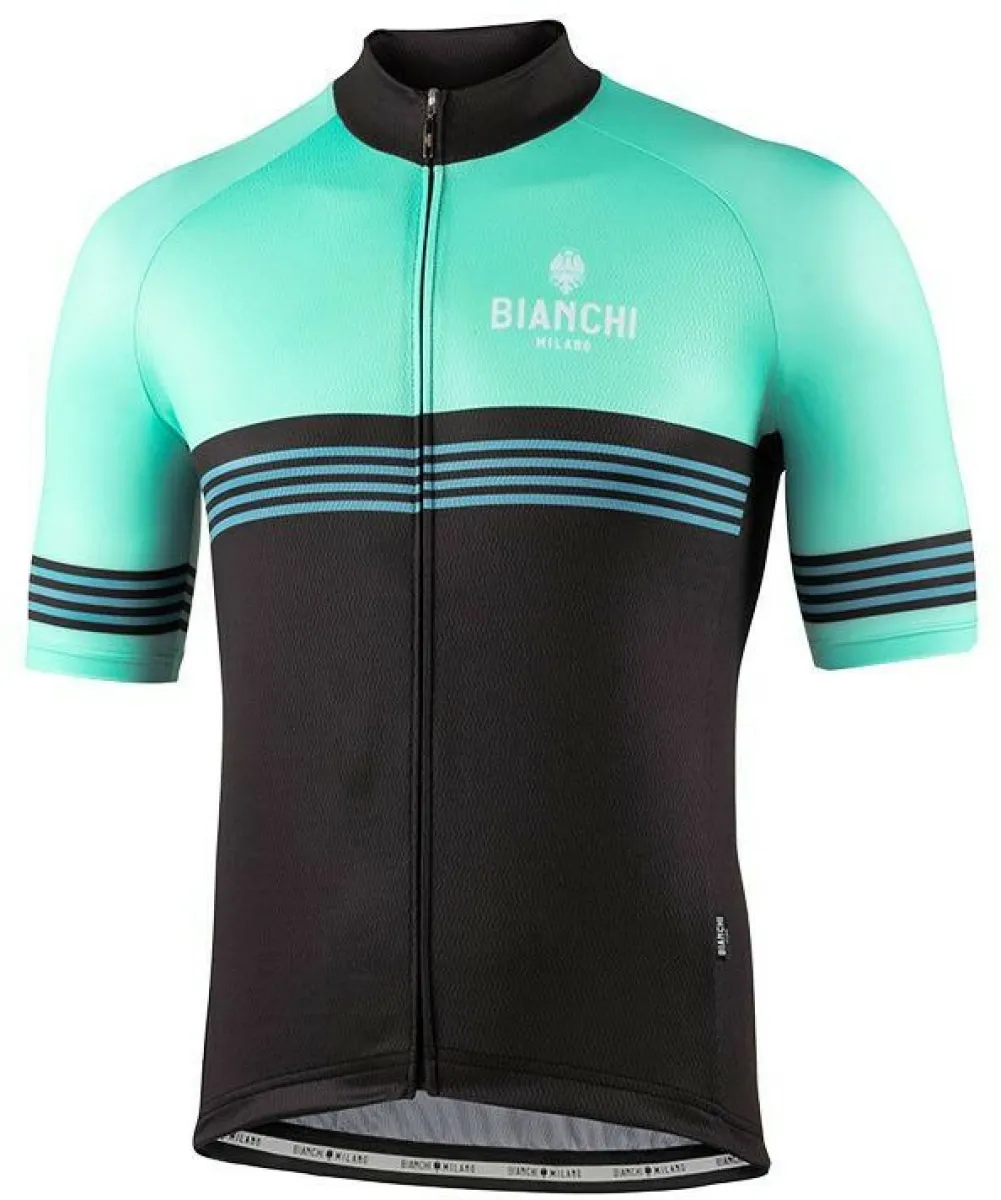Bianchi Milano Prizzi Black Celeste Jersey,