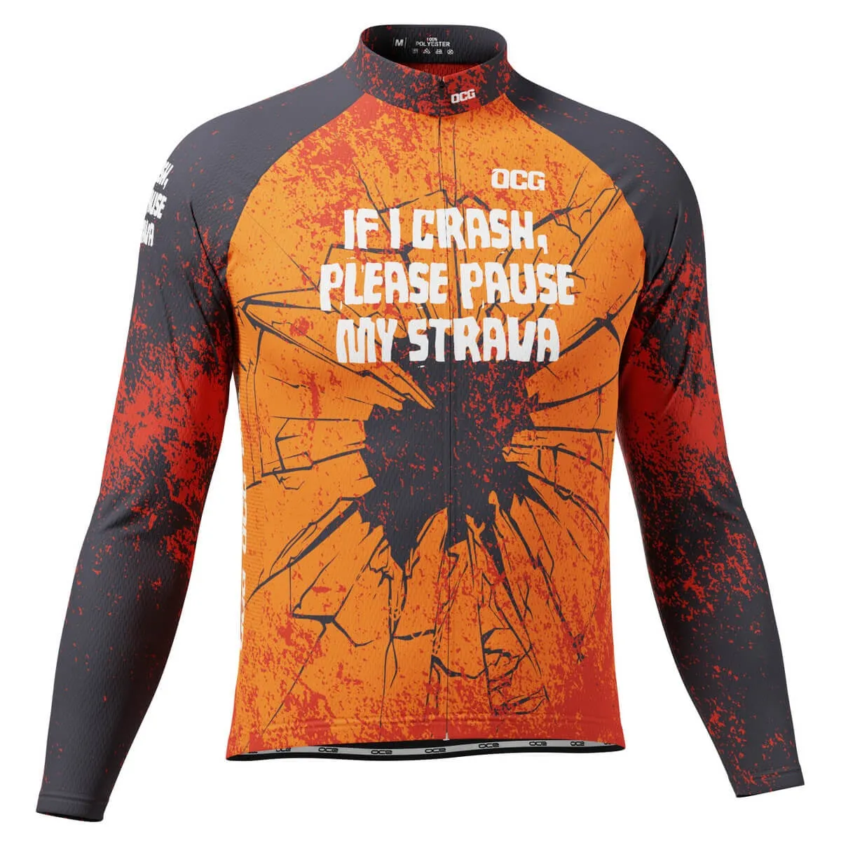 Men's Pause My Strava Long Sleeve Cycling Jersey Restock