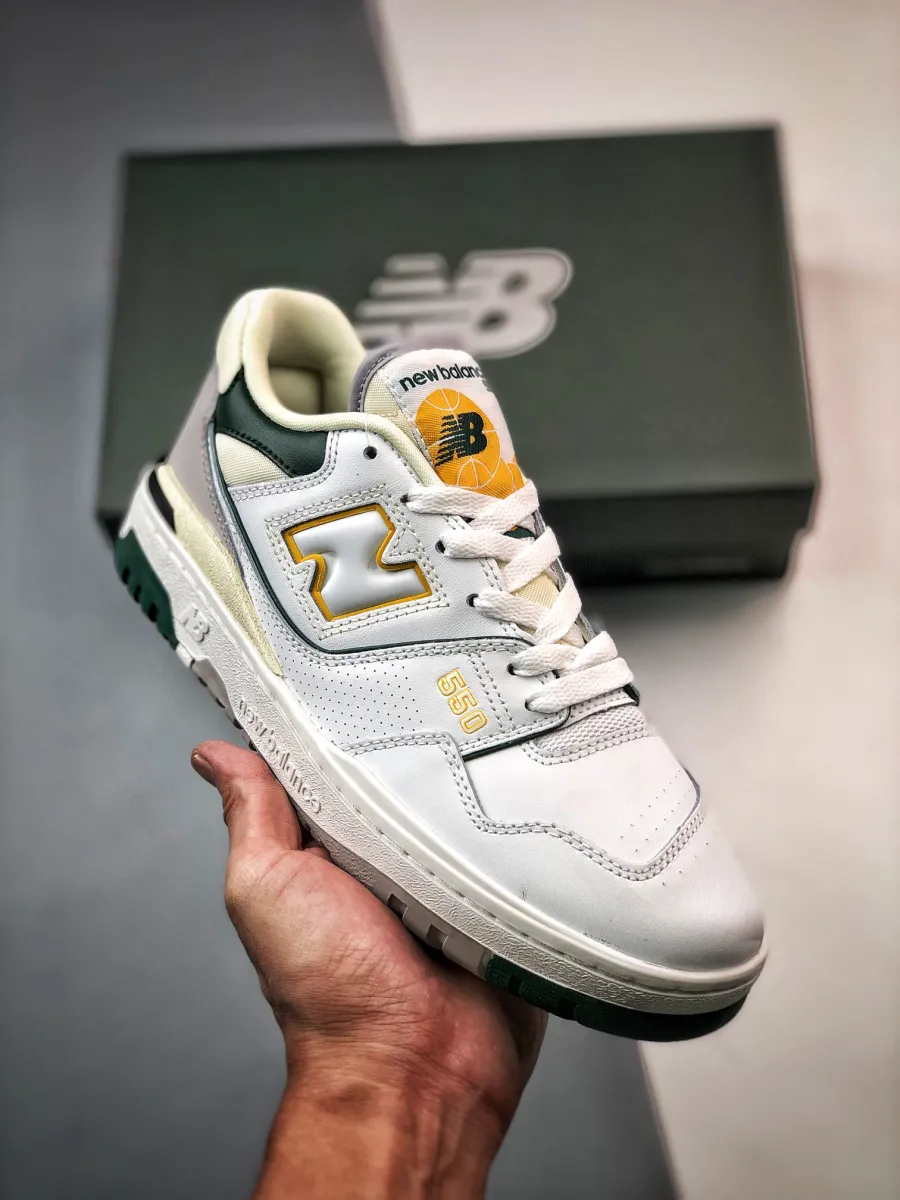 New Balance 550 White/Nightwatch Green nightwatch green new balance 550