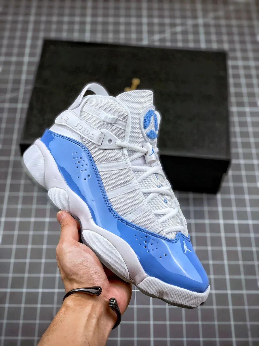 Jordan 6 Rings 'UNC' White/Valor Blue-Ice-White - white and blue 6 rings