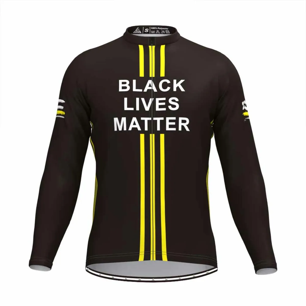 Black Lives Matter Freedom Men's Long Sleeve Cycling Jersey