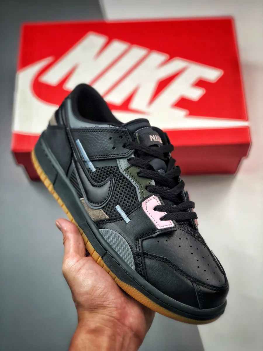Nike Dunk Low Scrap Black Gum Nike Dunk Low Scrap Gum Black