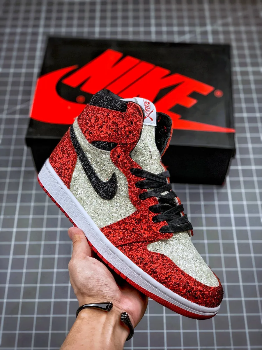 The Surgeon X Air Jordan 1 'North Pole Chicago' Custom #north pole chicago air jordan 1