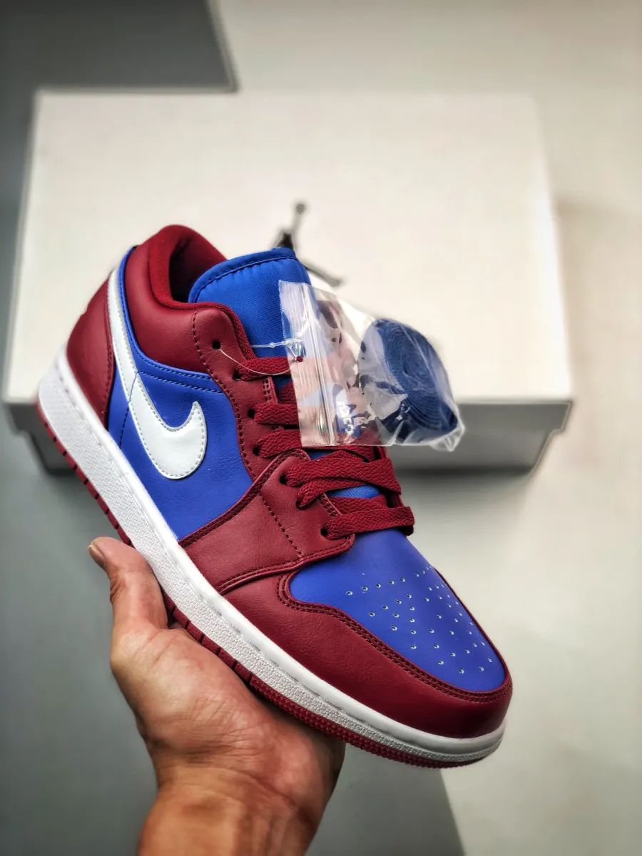 Air Jordan 1 Low Pomegranate Blue WMNS DC0774-604 Jordan 1 Pomegranate Low