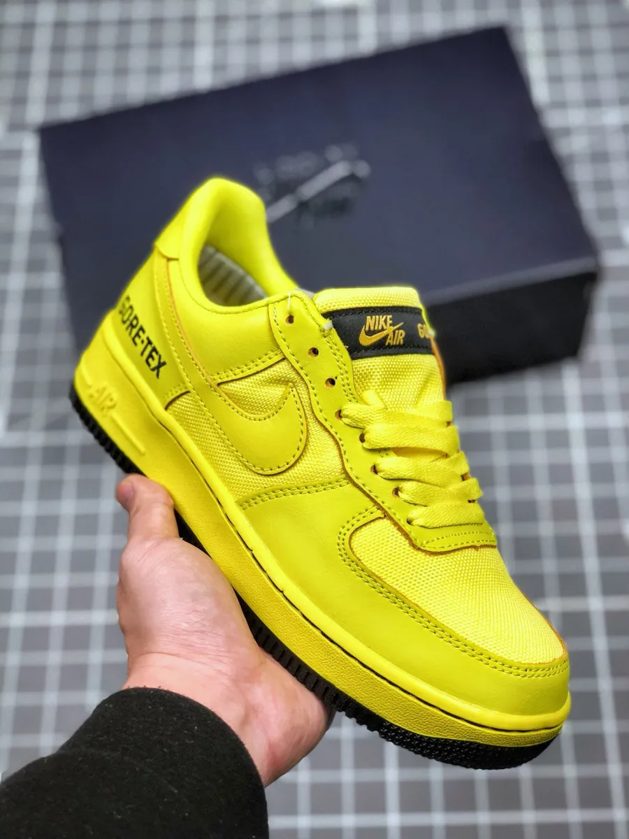 Nike Air Force 1 Low WTR Gore-Tex Dynamic Yellow CK2630-701 - black and yellow airforce 1