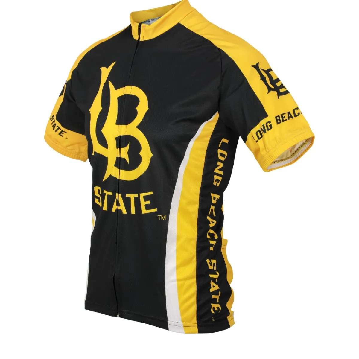 Long Beach State University College Full zip Men's Cycling Jersey LBSU-MD