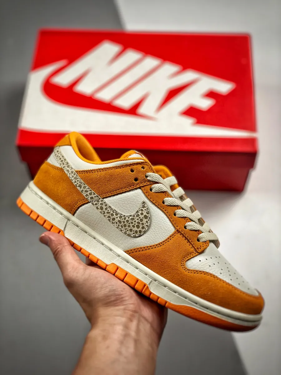 Nike Dunk Low Kumquat/Light Bone/Dark Driftwood DR0156-800 Orange And White Dunks