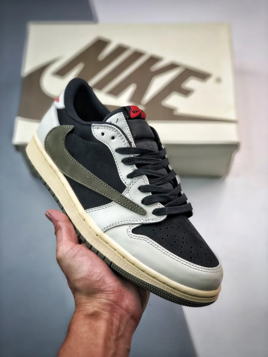Travis Scott x Air Jordan 1 Low OG Olive DZ4137-106 travis scott jordan 1 lows